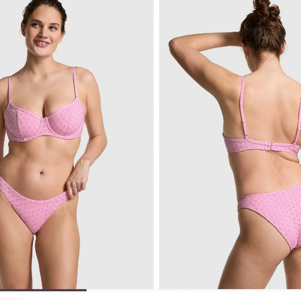 Frankies PINK by VS Buttercup Eyelet Bikini Top & Golden Hour Eyelet Bottom